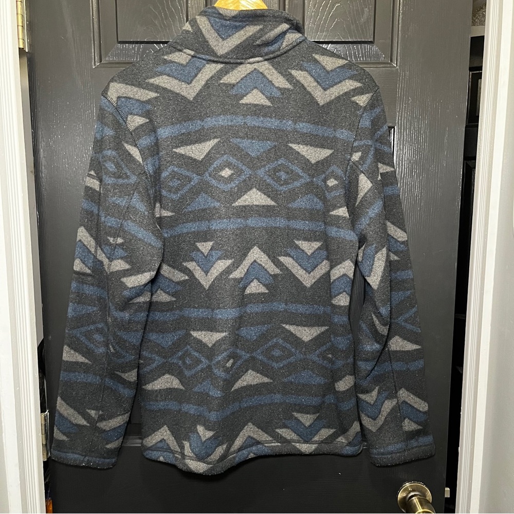 North Face Men’s Textured Cap Rock Southwest Patterned 1/2 Zip Pullover Size M - Picture 2 of 8